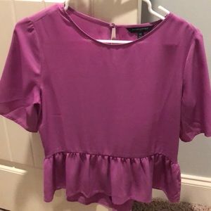 Purple peplum top
